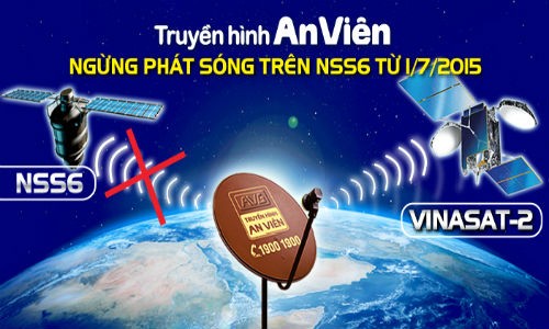 Truyền hình An Viên ngừng phát tín hiệu từ vệ tinh NSS6 