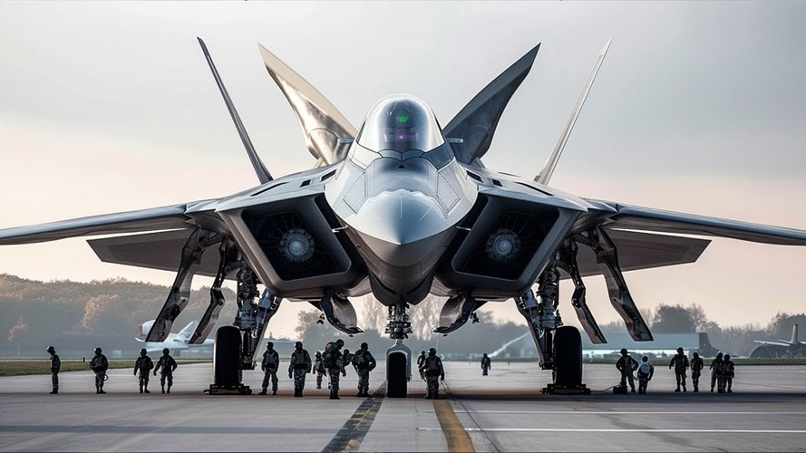  Lockheed Martin F-22 Raptor (“Chim ăn thịt”) là máy bay tiêm kích chiến thuật tàng hình, một phi công, hai động cơ thuộc thế hệ thứ năm, được phát triển cho Không quân Mỹ để thay thế các dòng F-15 Eagle và F-16 Fighting Falcon. F-22 là một chương trình vô cùng đắt đỏ, trị giá 108 tỷ USD và vào thời điểm được phát triển, nó là máy bay chiến đấu tiên tiến nhất trên thế giới.