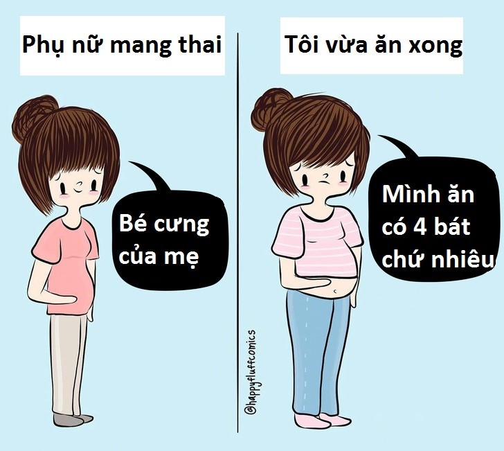 Cân nặng, vóc dáng là nỗi lo thường trực của nhiều phụ nữ. Trong đó, việc sở hữu vòng eo bánh mỳ đem lại những tình huống hiểu lầm hài hước và muôn vàn sự cố "dở khóc dở cười" về trang phục cho hội chị em. 