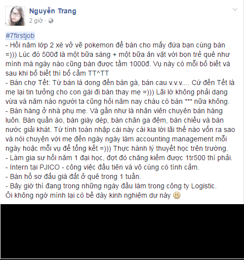 Mới đây, trên mạng xã hội các bạn trẻ đã chia sẻ 7 công việc đầu đời khiến nhiều người phải ôm bụng cười bởi những nghề kiếm tiền vô cùng "bá đạo" giúp họ có những đồng tiền đầu tiên.