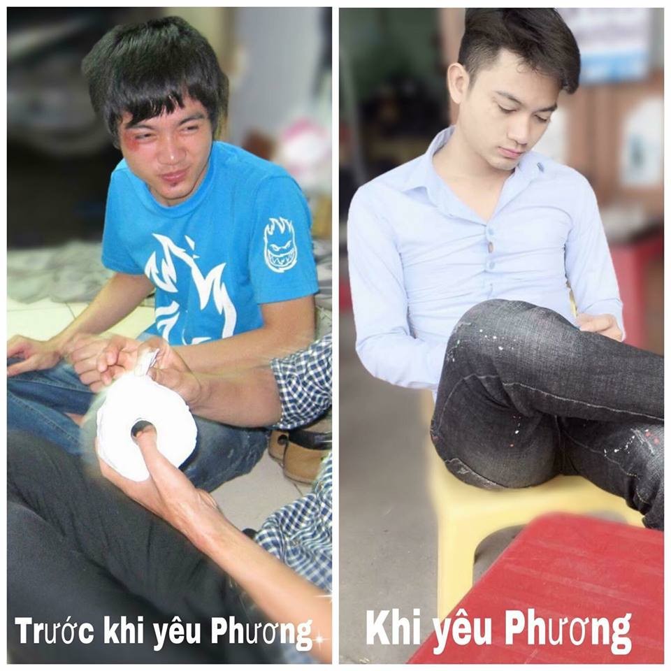 Thời gian trước đây, các chị em thi nhau lên mạng khoe ảnh "dùng chồng như phá" khiến cư dân mạng được một phen cười lăn lộn. Thế nhưng, mới đây,  hội chị em khoe "chiến tích" chăm bạn trai từ nông dân thành công tử khiến nhiều anh em lại nóng lòng muốn lấy vợ.