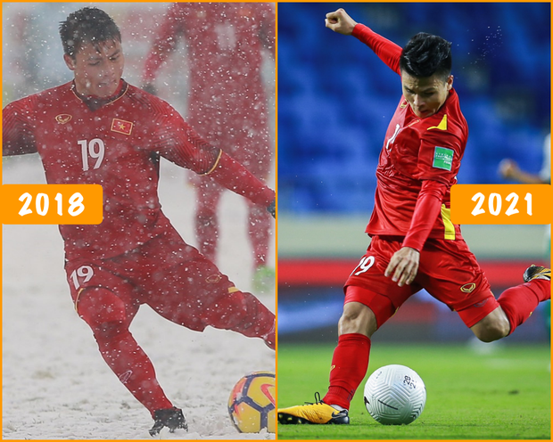 Vào năm 2018, Quang Hải đã có màn ghi bàn đi vào huyền thoại của  U23 Việt Nam ở Thường Châu, thậm chí còn được đặt tên riêng cho cú sút này là "cầu vồng tuyết". Vừa qua, "Hải con" tiếp tục không làm người hâm mộ thất vọng bằng cú sút đẹp mắt vào lưới Indonesia làm NHM thổn thức.