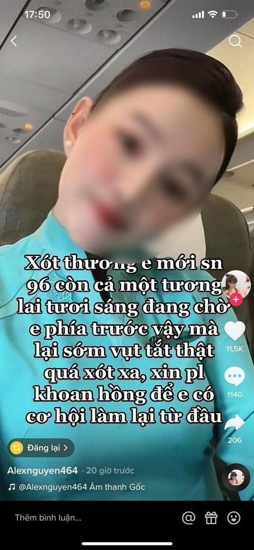 Ngô Thu Thủy (26 tuổi,  tiếp viên hàng không Vietnam Airlines ) choáng váng khi đọc một chia sẻ trên Facebook với nội dung: "Trời ơi, thương em ấy quá, chỉ mới có 26 tuổi mà lại vào vòng lao lý. Em còn biết bao ước mơ" kèm theo hình ảnh cá nhân của mình.