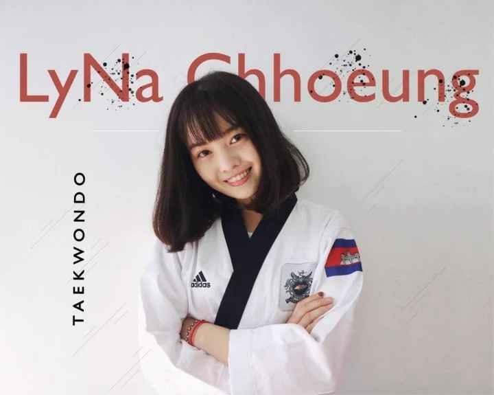 Lina Chhoeung là thành viên của đội tuyển taekwondo Campuchia tham dự  SEA Games 32.