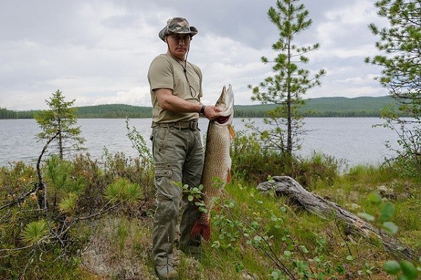 Câu cá là một trong những hoạt động ưa thích của  Tổng thống Nga Vladimir Putin, đặc biệt là tại các địa điểm ở nước Nga. Ảnh: TASS.