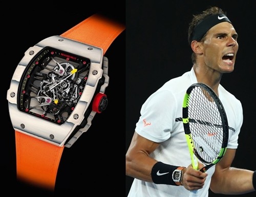 Rafael Nadal và chiếc Richard Mille RM27-02 giá lên tới 18,5 tỷ đồng.