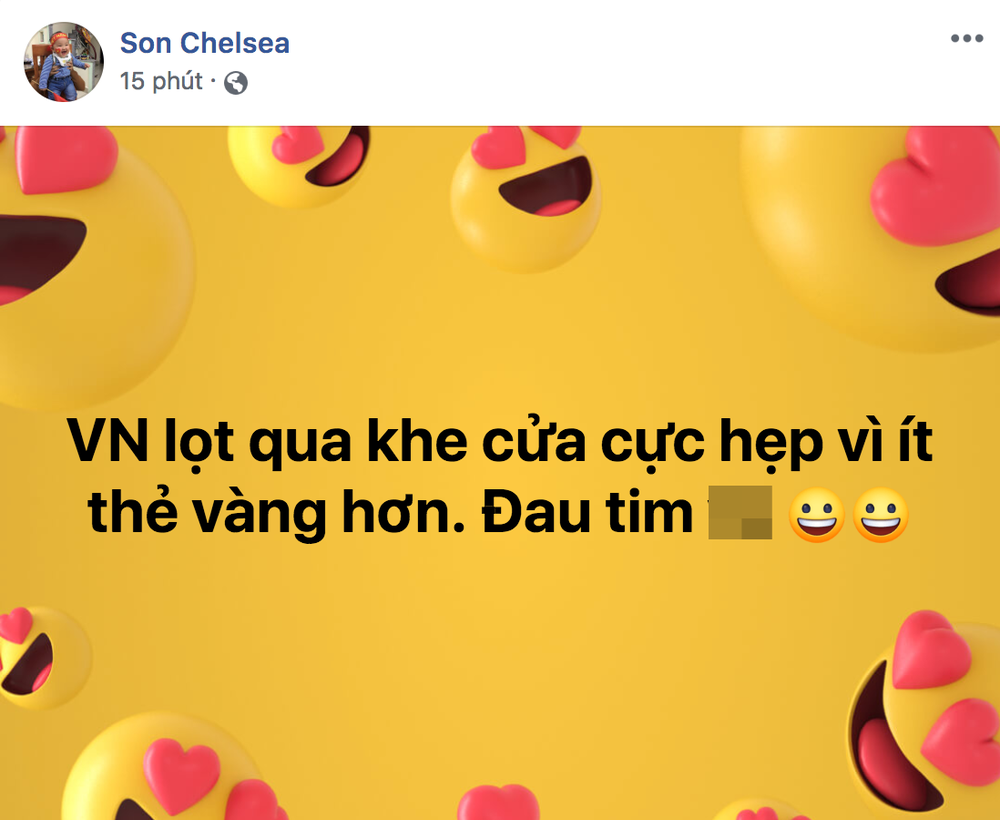 Chỉ thắng 1 trận tại vòng bảng Asian Cup nên  đội tuyển Việt Nam đã không có quyền định đoạt số phận mà phải chờ đến những lượt trận ở các bảng đấu khác để giành suất đi tiếp.