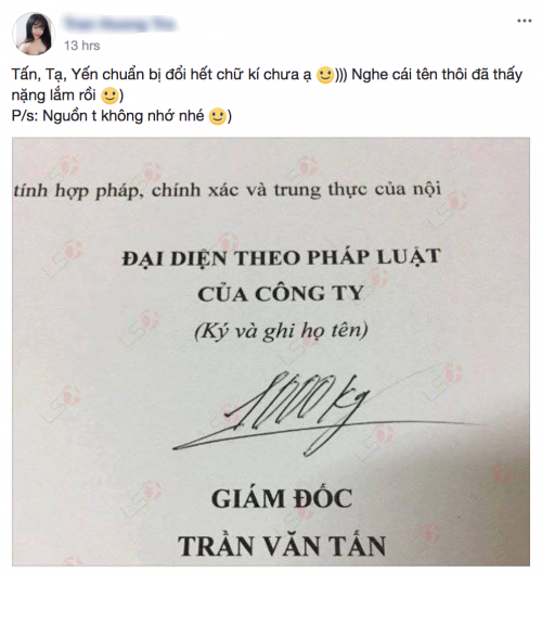  Chữ ký là tài sản riêng và cũng là dấu ấn của riêng mỗi người, chắc chắn ai cũng muốn có cho mình một chữ ký riêng độc đáo không đụng hàng với bất cứ ai.