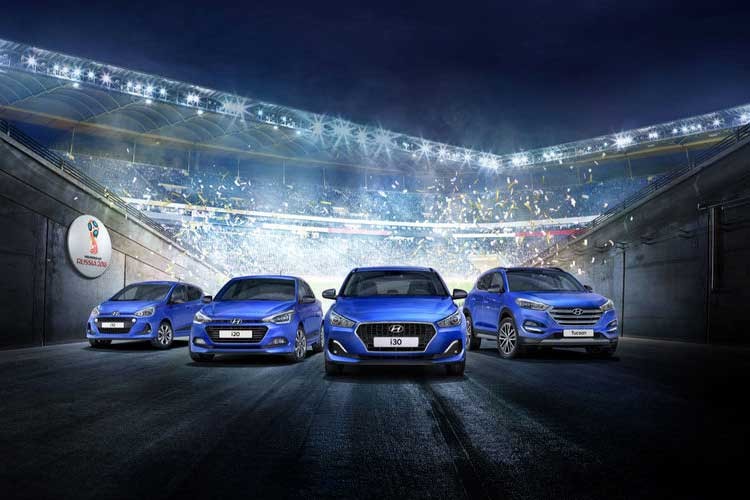 Ngoài các trang bị tiêu chuẩn đầy đủ, phiên bản Go! SE của các mẫu xe  ôtô Hyundai World Cup 2018 đều có logo thân xe và bọc vải nội thất thiết kế riêng, cùng nhiều lựa chọn màu sắc đa dạng, trong đó có xanh lam ánh kim - Champion Blue Metallic.