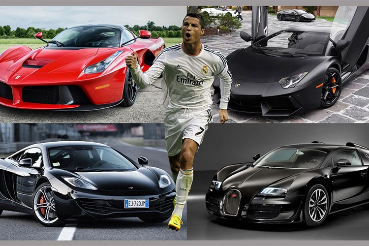 Siêu sao Bồ Đào Nha - Cristiano Ronaldo là người giàu nhất trong giới cầu thủ với mức thu nhập cả trăm triệu đô/năm. Bởi vậy chẳng ngạc nhiên khi CR7 sở hữu bộ sưu tập siêu xe lên tới hàng chục chiếc. Sau đây chỉ là một số những mẫu  siêu xe hàng khủng mà anh chàng này sở hữu.