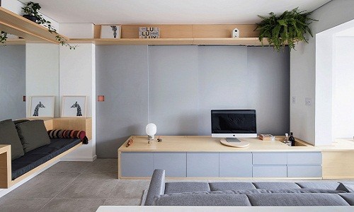 Diện tích chỉ vẻn vẹn 38m2 nhưng  căn hộ tại São Paulo, Brazil vẫn vô cùng thoáng rộng và tiện nghi đến bất ngờ.