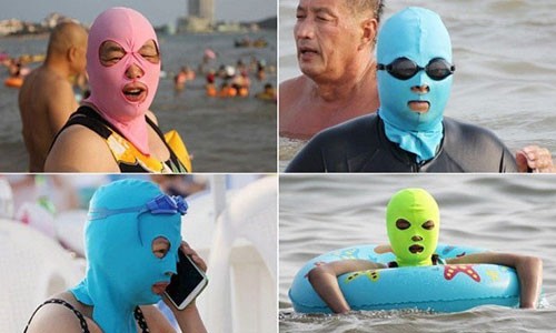 Ý tưởng về những chiếc bikini che mặt (face-kini) kỳ dị nhằm  chống nắng nóng mùa hè đã từng được lăng xê nhiệt tình tại các bãi biển ở Thanh Đảo, Trung Quốc trong những ngày nắng nóng oi bức. Tuy nhiên, cũng chính những chiếc face-kini với công dụng chống nắng và sứa biển của những công dân tại tỉnh này từng tạo nên một làn sóng gây cười và xôn xao trên các mạng xã hội toàn thế giới.       