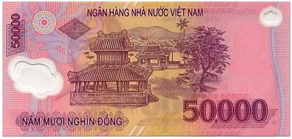  Nghênh Lương Đình  được chọn in trên tờ tiền mệnh giá 50.000 đồng.