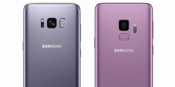 Galaxy S8 (bên trái) và  Galaxy S9 mới (bên phải).