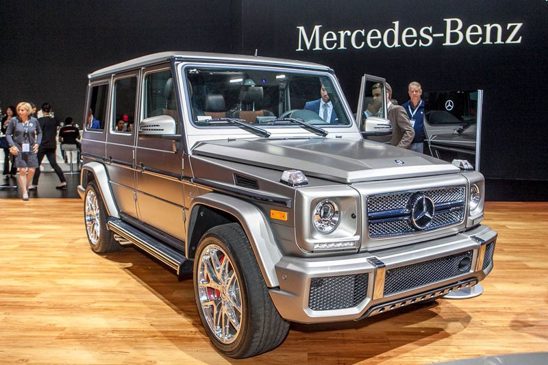 Tại triển lãm New York Auto Show 2015, lần đầu tiên “hàng khủng”  Mercedes-Benz G65 AMG được trưng bày tại Mỹ.