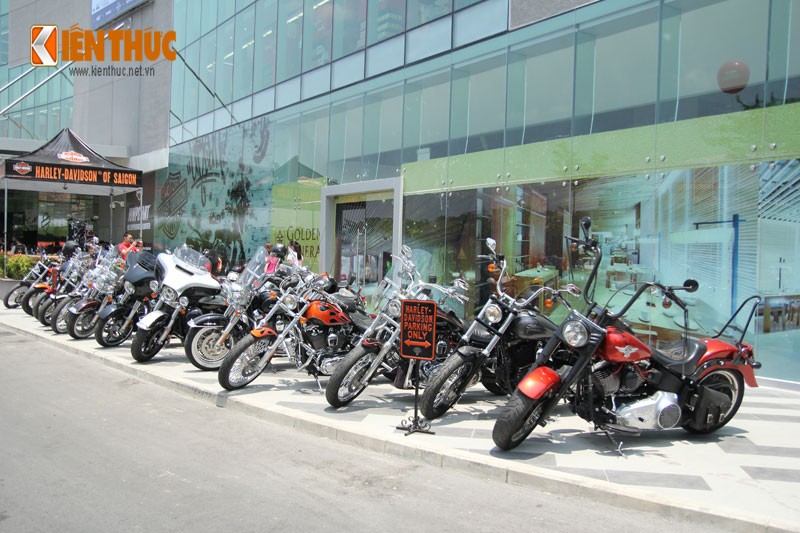 Những chiếc môtô thuộc diện "hàng độc" xuất hiện tại một sự kiện của  Harley-Davidson Saigon. 