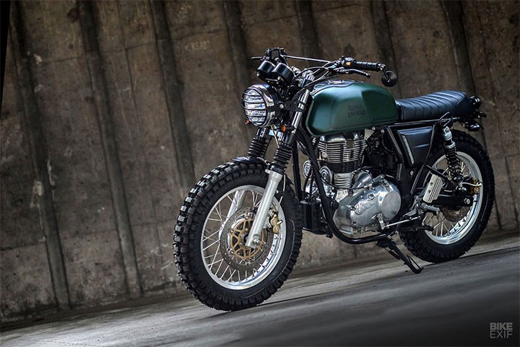 Tại EICMA 2017, Royal Enfield cho ra mắt bộ đôi Continental GT theo phong cách cafe racer và Interceptor theo phong cách roadster. Tuy nhiên không có phiên bản scrambler là một thiếu sót khá đáng tiếc. Chính vì thế, hãng độ K-Speed tại Bangkok, Thái Lan đã quyết định lột xác chiếc  môtô Royal Enfield GT thành một bán scrambler hoàn toàn mới.