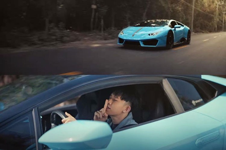 Điểm nhấn trong MV "Nắm Đôi Bàn Tay" của Kay Trần chính là siêu xe  Lamborghini Huracan 20 tỷ đồng phiên bản LP580-2 màu xanh tuyết đẹp, nó cũng được chính "gà cưng" của công ty Sơn Tùng M-TP cầm lái. Không ít cư dân mạng đã để lại bình luận khen nam ca sĩ Muộn Rồi Mà Sao Còn đầu tư rất hoành tráng cho MV "chào sân" của Kay Trần.