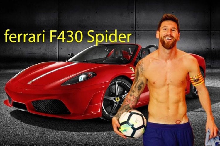 Một trong những  siêu xe của Messi đam mê nhất là Ferrari F430 Spider 2009. Đây là chiếc xe mà Messi vô cùng yêu thích vì vẻ ngoài vô cùng cuốn hút và quyến rũ. Nó khiến cho bất kỳ ai khi nhìn vào nó cũng không thể rời mắt. F430 Spider sở hữu khối động cơ V8, dung tích 4.3 lít, cho công suất 483 mã lực, mô-men xoắn 465 Nm, sử dụng hộp số sàn 6 cấp.