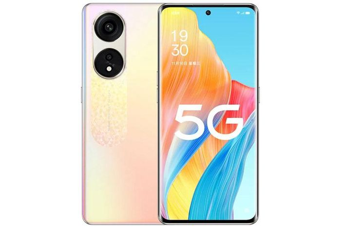  Oppo A1 Pro 5G có thiết kế bên ngoài hiện đại, bóng bẩy, ngoại hình sắc nét. Máy có kích thước lần lượt là 162,3x74,3x7,7 mm và trọng lượng 171 g.