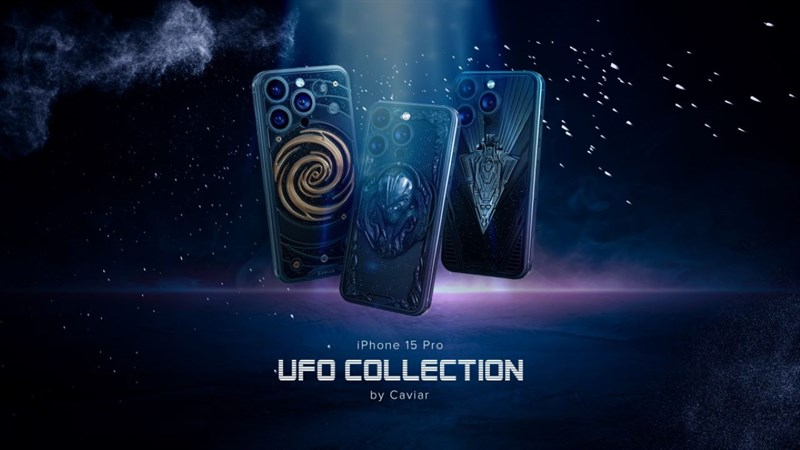 Bộ sưu tập UFO của dòng  iPhone 15 Pro bao gồm ba thiết kế: Alien, Astral và Starship.