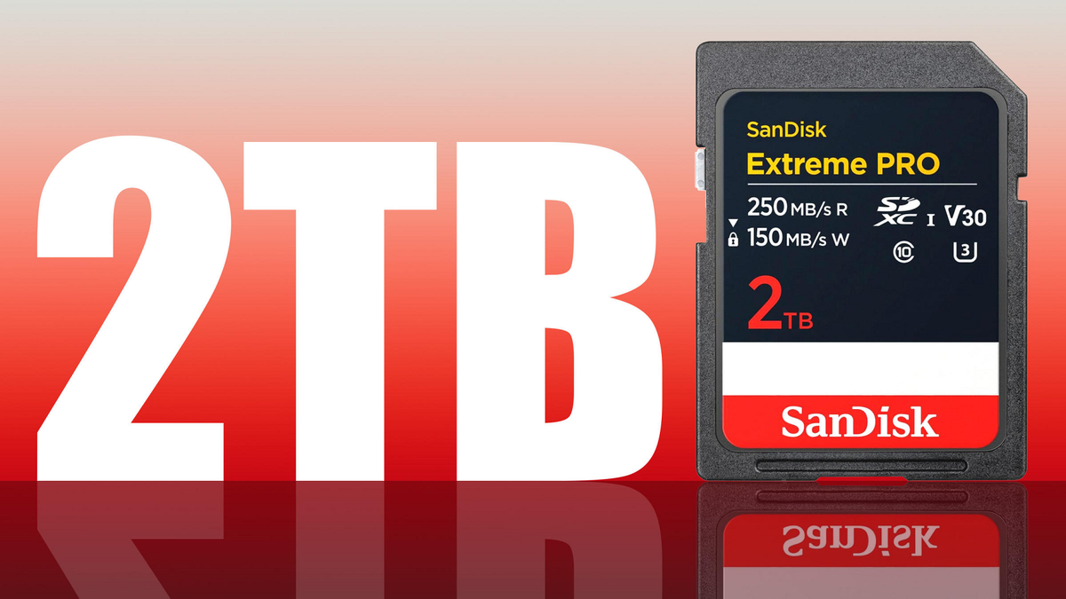 SanDisk vừa ra mắt  thẻ nhớ "siêu năng lực" Extreme PRO SDXC UHS-I với dung lượng 2TB và giá gần 10 triệu đồng. (Ảnh: Yahoo!Tech)