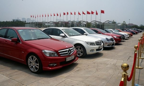 Mercedes chiếm đa số trong "bộ sưu tập".