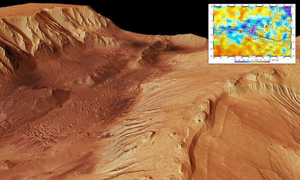 Khi đang thăm dò tại hệ thống các hẻm núi Grand Canyon, tàu ExoMars của ESA đã phát hiện ra vùng nước chỉ cách bề mặt Valles Mariners chưa đầy 1 mét.