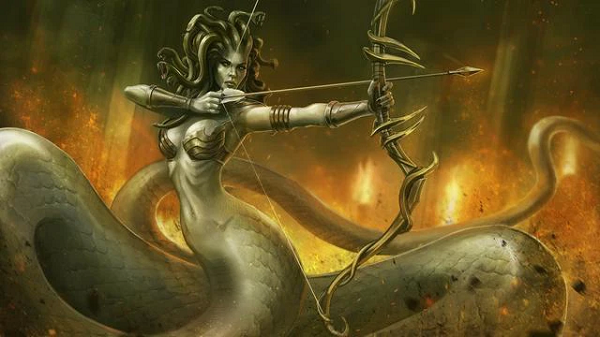 Theo thần thoại Hy Lạp, Medusa chắc hẳn là con  quái vật nổi tiếng nhất. Trước kia, Medusa đã từng là một người phụ nữ xinh đẹp, có mái tóc bồng bềnh cực kỳ quyến rũ. Sắc đẹp của Medusa đã thu hút Poseidon.