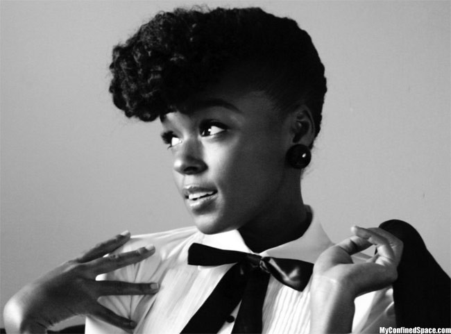 Janelle Monae là  cô nàng tomboy sành điệu có 390.000 người theo dõi trên mạng. Cô là ca sĩ, đồng thời là nhà sản xuất âm nhạc. 