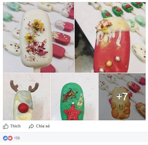 Bánh Noel của bà mẹ Hà thành Những chiếc bánh popcake được trang trí trông giống như những que kem trông cực kỳ đáng yêu, khiến cho cả người lớn lẫn trẻ nhỏ đều “mê mệt”. Năm nay, ngoài nhà bánh gừng truyền thống thì bạn có thể tham khảo cách làm bánh popcake đầy sáng tạo này.