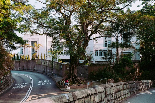 The Peak, viết tắt của Victoria Peak, là khu vực giàu có, sang trọng và đẳng cấp bậc nhất Hong Kong từ thời thuộc địa hơn 100 năm trước. Những người giàu có chuyển tới  khu phố đắt giá nhất thế giới này vì khí hậu ở đây mát mẻ hơn so với những đường phố ngột ngạt ở trung tâm thành phố. Ảnh: BI.