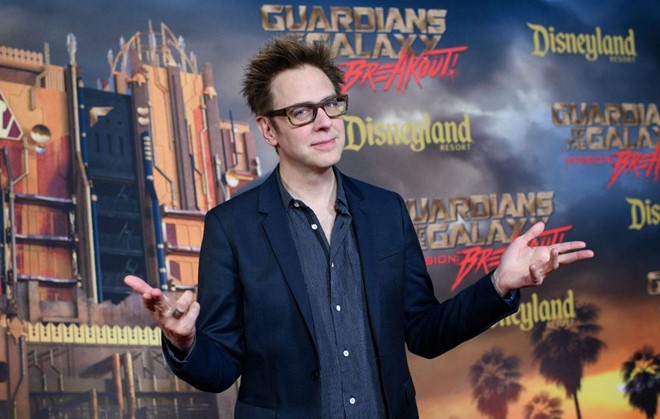 James Gunn là một nhà làm phim người Mỹ, tham gia vào Vũ trụ Điện ảnh Marvel (MCU) với vai trò đạo diễn cho loạt phim Guardians of the Galaxy. Ảnh: Getty.