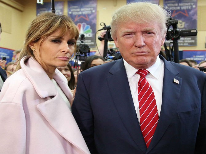 Bà Melania Trump, 45 tuổi, là vợ của ứng viên tổng thống Donald Trump trong cuộc đua giành quyền đề cử của Đảng Cộng hòa.