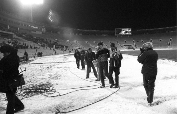 Ngày 20/10/1982, trận đấu giữa hai đội bóng HFC Haarlem của Hà Lan và Spartak Moscow đã diễn ra tại sân vận động Luzhniki trong khuôn khổ Cup UEFA. Ảnh: ER.