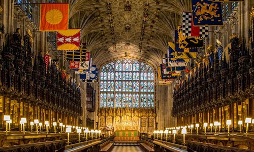 Nhà thờ St George's Chapel trong lâu đài Windsor là nơi sẽ diễn ra  đám cưới Hoàng gia của cặp đôi Harry-Markle vào ngày 19/5 tới. (Nguồn ảnh: Reuters)