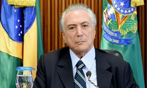 Ngày 21/3, Tổng thống Brazil Michel Temer đã bị bắt giữ trong khuôn khổ cuộc điều tra chống tham nhũng mang tên "Car Wash" liên quan tới Tập đoàn Dầu khí quốc gia Petrobras. Ảnh: Times Of Israel.