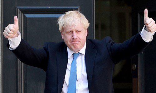 Ngày 23/7, với việc giành được 66,4% số phiếu ủng hộ, cựu Ngoại trưởng Anh Boris Johnson đã được bầu làm lãnh đạo mới của Đảng Bảo thủ cầm quyền, và ông nhậm chức Thủ tướng Anh thay thế bà Theresa May vào chiều 24/7. Ảnh: AN.