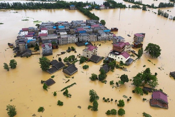 Tình hình  mưa lũ ở Trung Quốc vẫn đang diễn biến phức tạp. Giang Tây là một trong những địa phương chịu ảnh hưởng nặng nề nhất. Ảnh: CD.