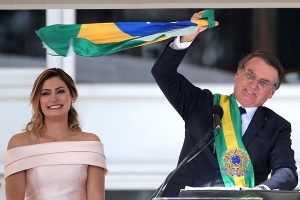 Ngày 30/7, Văn phòng báo chí Tổng thống Brazil thông báo bà Michelle Bolsonaro, 38 tuổi, được xét nghiệm và có kết quả dương tính với COVID-19. Ảnh: Reuters.