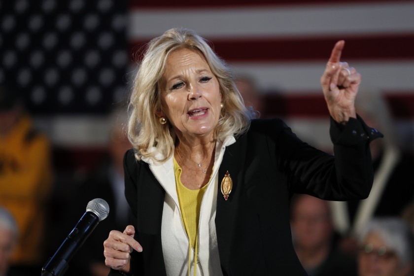 Bà Jill Biden, phu nhân của ứng viên Tổng thống Mỹ Joe Biden, sinh ngày 3/6/1951 tại Hammonton, New Jersey, và lớn lên ở Willow Grove, Pennsylvania. Ảnh: AP.