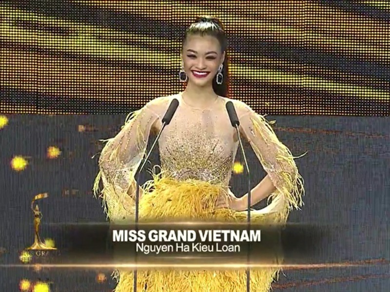  Á hậu Kiều Loan vừa hoàn thành 2 phần thi trong bán kết cuộc thi Miss Grand International 2019 - Hoa hậu Hòa bình Quốc tế 2019. Ảnh: Yan