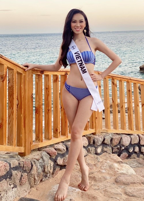  Trần Hoàng Ái Nhi vừa tung ảnh diện bikini tại cuộc thi Miss Intercontinental 2021 - Hoa hậu Liên lục địa 2021. Ảnh: FB Ái Nhi