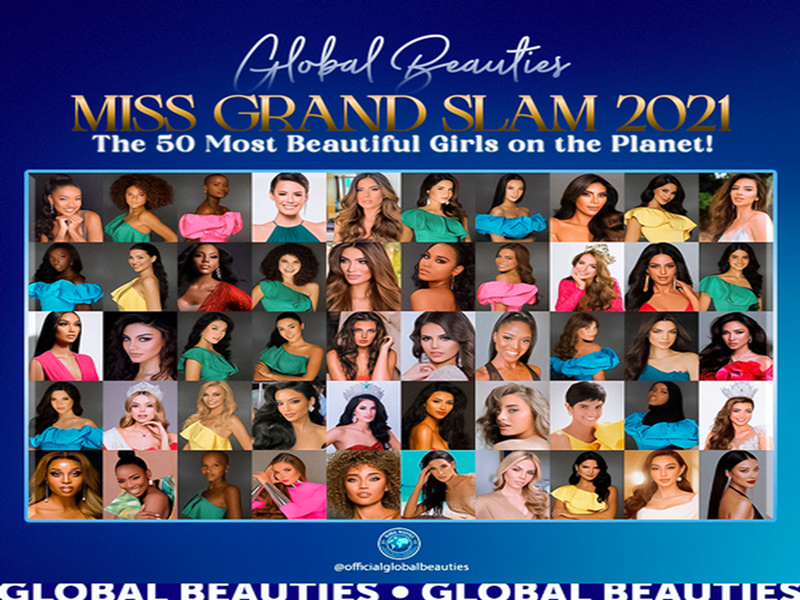 Miss Grand Slam (Hoa hậu của các hoa hậu) là giải thưởng mà chuyên trang sắc đẹp Global Beauties tổ chức mỗi năm. Danh sách top 50 cuộc bầu chọn Hoa hậu của các Hoa hậu 2021 có hai đại diện Việt Nam gồm:  Thùy Tiên và Kim Duyên. Ảnh: Global Beauties