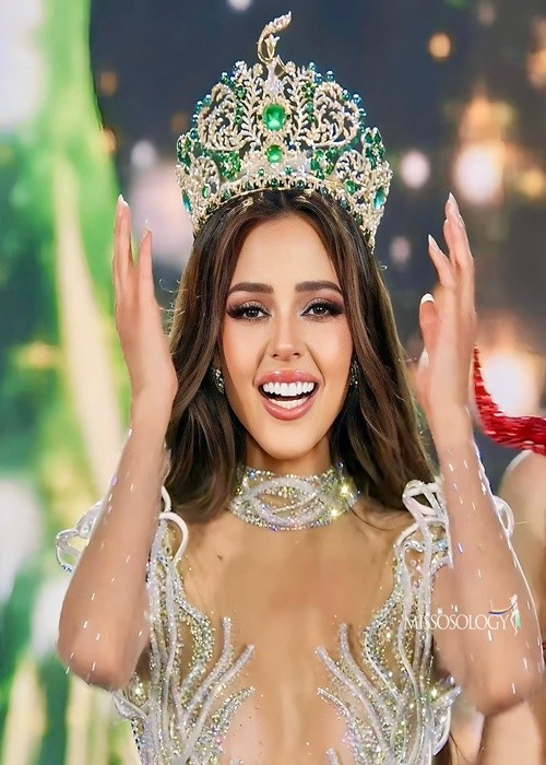 Tối ngày 25/10, Luciana Fuster "đánh bại" hơn 70 người đẹp khác để giành vương miện Miss Grand International 2023 - Hoa hậu Hòa bình Quốc tế 2023. Ảnh: Missosology.