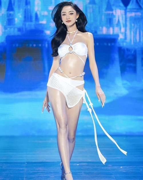 Nguyễn Thị Trà My có chiều cao 1m80, thuộc nhóm thí sinh nổi bật ở  Miss Universe Vietnam 2024. Ảnh: FB Trà My.