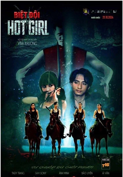 Theo dữ liệu của Box Office Vietnam (đơn vị kiểm soát phòng vé độc lập), doanh thu của  phim Biệt đội hot girl là hơn 66 triệu đồng sau 2 tuần công chiếu. Ảnh: Dân Việt.