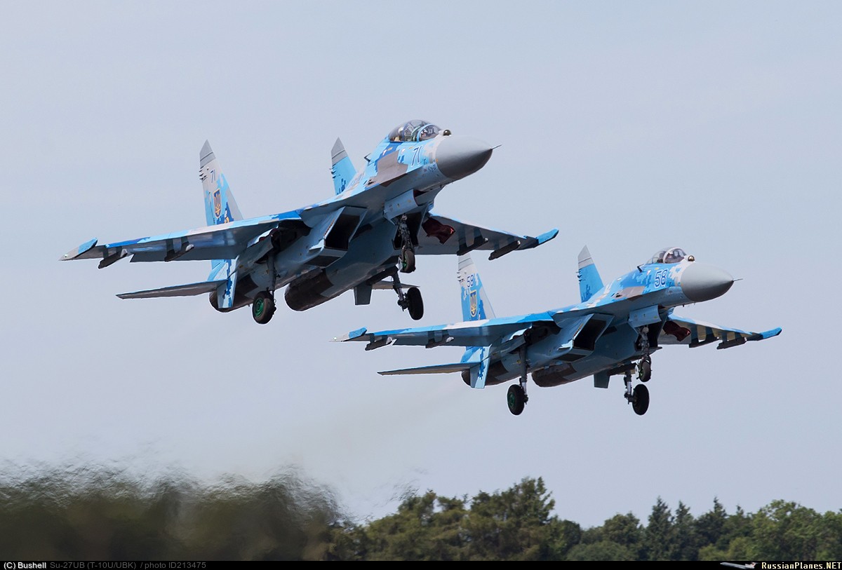 Trước năm 2014,  Không quân Ukraine sở hữu 80 máy bay chiến đấu MiG-29, 36 Su-27, 36 Su-25 và 24 chiếc Su-24; mặc dù công bằng mà nói, nhiều chiếc trong số này đã bị hỏng hóc. Nhưng đến năm 2015, chỉ Ukraine chỉ còn 19 chiếc MiG-29, 16 Su-27, 15 Su-25 và 11 chiếc Su-24 có thể hoạt động.