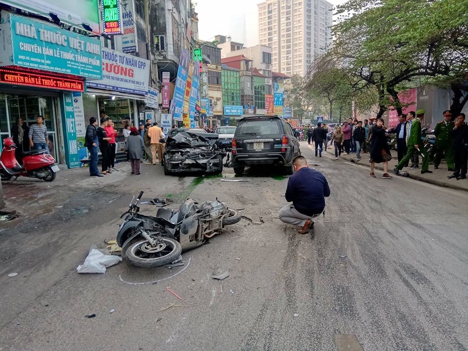 Hiện trường vụ tai nạn.