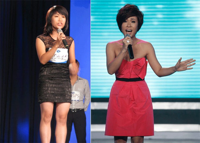  Uyên Linh thuở chân ướt chân ráo đi thi rồi đoạt quán quân Vietnam Idol 2010 khác xa so với bây giờ. (Ảnh: NDL)